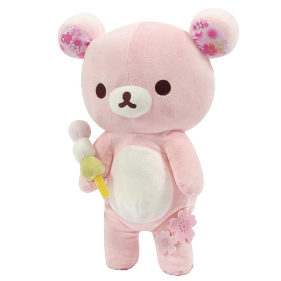 NWT Rikakkuma 15” Pink Plush Stuffed Animal Cherry Blossom Sakura Series - Picture 9 of 10